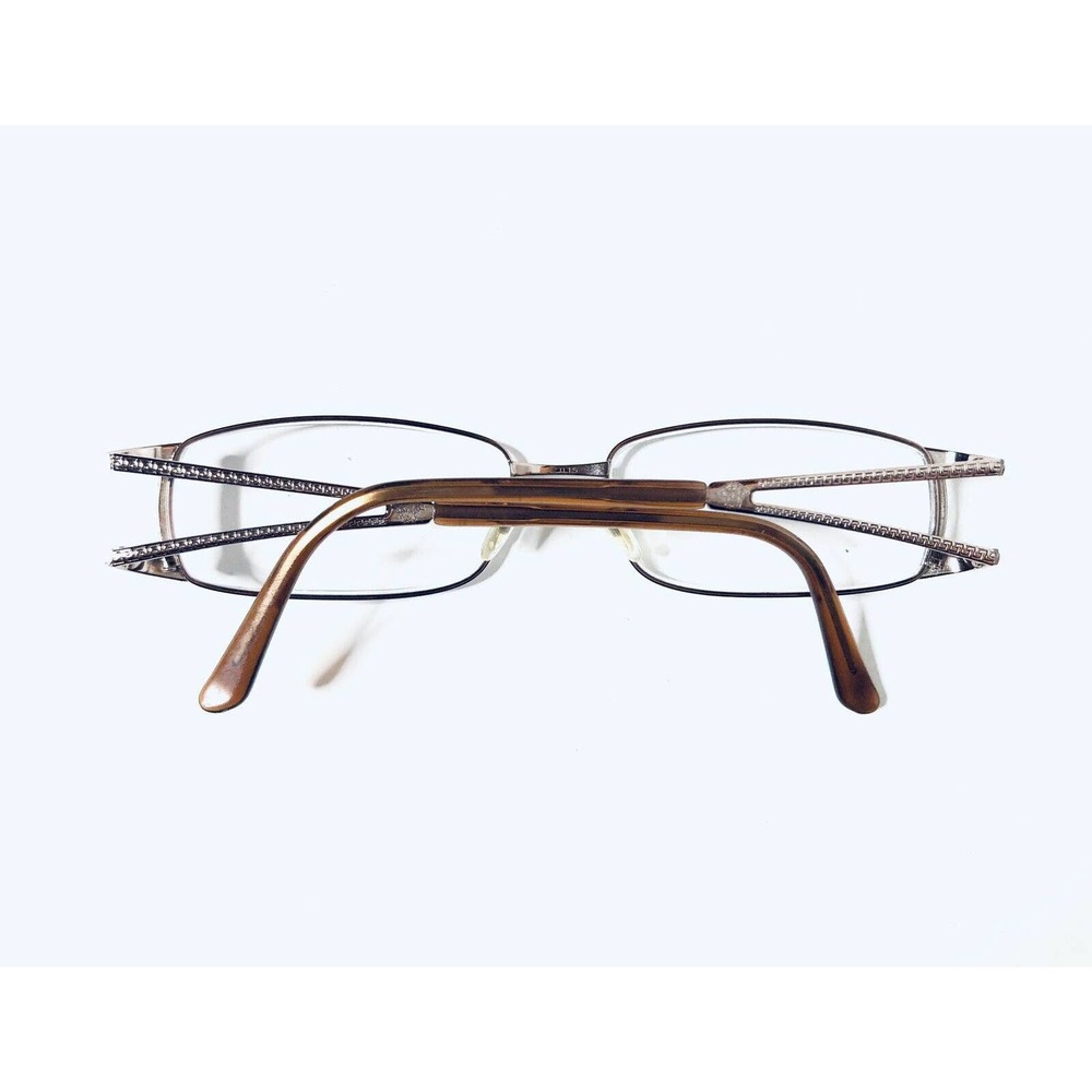 Versace Brown Rectangular Glasses - image 8